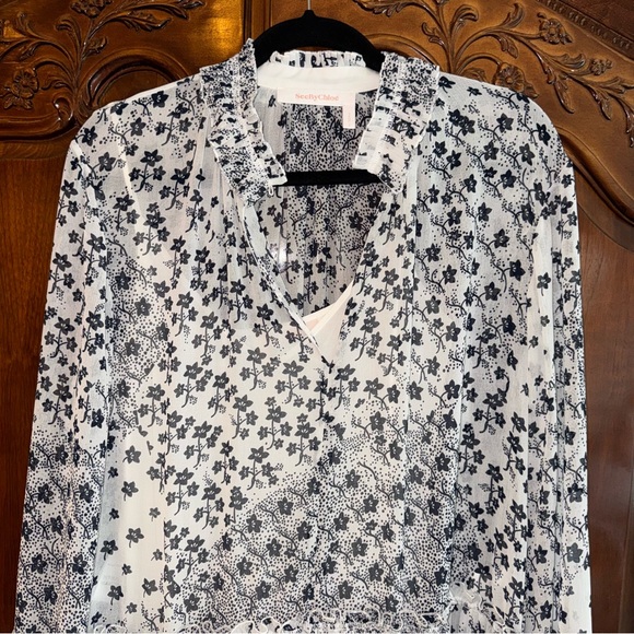 See By Chloe sheer tiered Floral Midi Dress - Picture 5 of 11